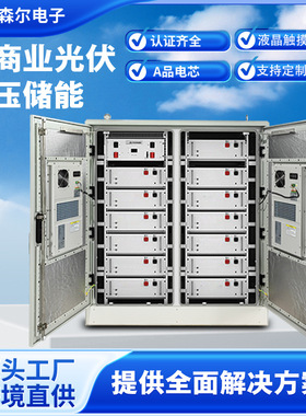 跨境工厂定制小型工商业储能柜215kwh太阳能光储隔离逆变器一体机