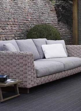 户藤YYJ编休闲沙发别外庭院酒店民宿简约设计防防水墅晒室外家具