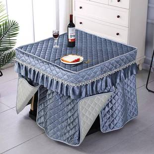 新款 005罩加烤火罩正方形桌罩厚电炉电火罩套布取冬暖桌烤火桌子