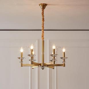 美玻式 596卧室厅餐吊灯铁艺客厅工业风吊餐灯 璃蜡烛吊灯欧复古式