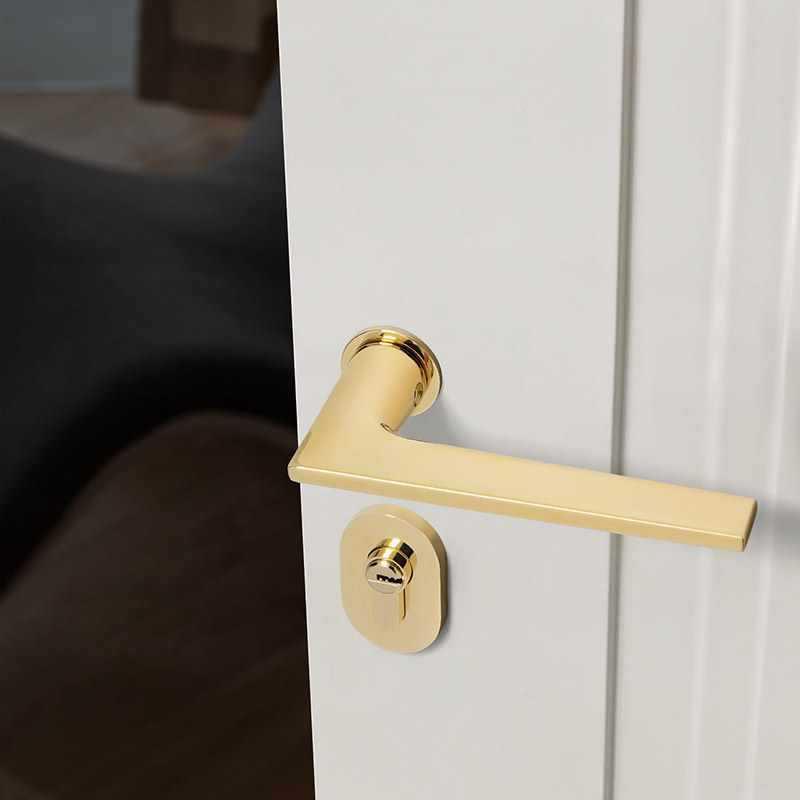 雷欧代现简贝约磁吸静音室内卧室房ZZG间房木门锁简生态家用门极