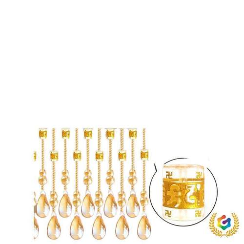 F$px}&aq?水对晶珠帘门帘隔断网帘红客厅厨房卧门卫生间室门门免