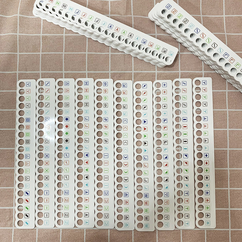 KI9S【符号单边线板】【带符号】十字绣穿线板塑料穿线板绕线板缠