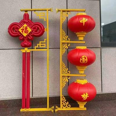 中国结led户外路杆发挂装饰灯亚克力1灯.2米广中蛇年摆件国光结告