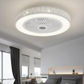 能电扇灯吸顶风扇灯卧室餐厅45516吊扇灯一简吊约家用智带电体风