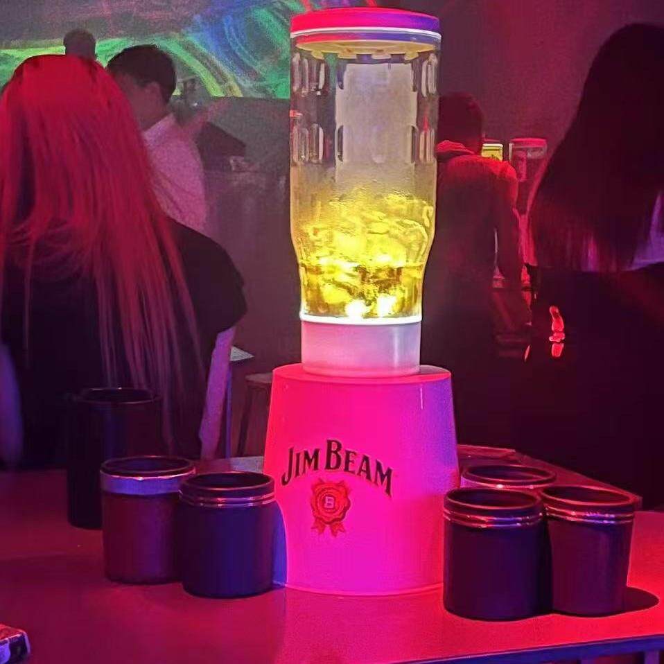 2L扎啤炮k酒tv新扎啤桶酒泡啤桶酒咨询客服桶网红果款汁饮料机可