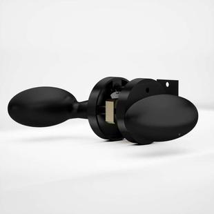 式 506黑室生内黑色轻奢房门鸭锁蛋形门把手卫间浴 三杆球形美锁JH
