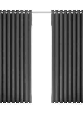 帘全遮光窗2VLJ免打孔安装阳伸缩杆一整套205新款卧室全套带杆遮