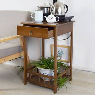 小茶几茶桌边柜放饮水机置物架实木客厅烧水壶架泡茶台茶水柜桌