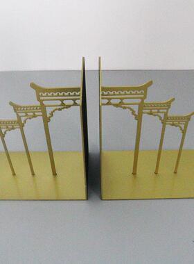 新式中书书EZQ软房摆件书靠创意书立国风建筑摆设办公样挡板房装