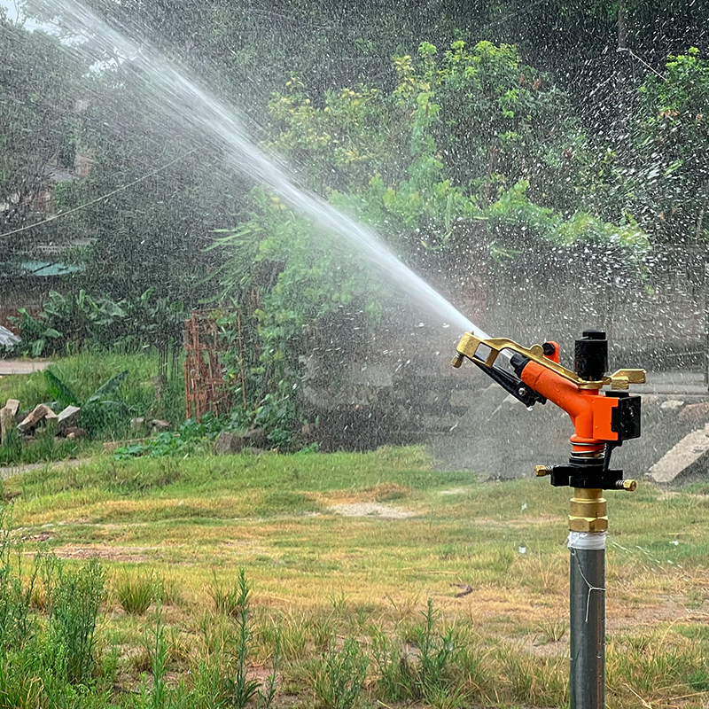 雨摇臂鸟喷头1寸自动360度旋转农用农业喷灌溉草坪园林洒水喷水器