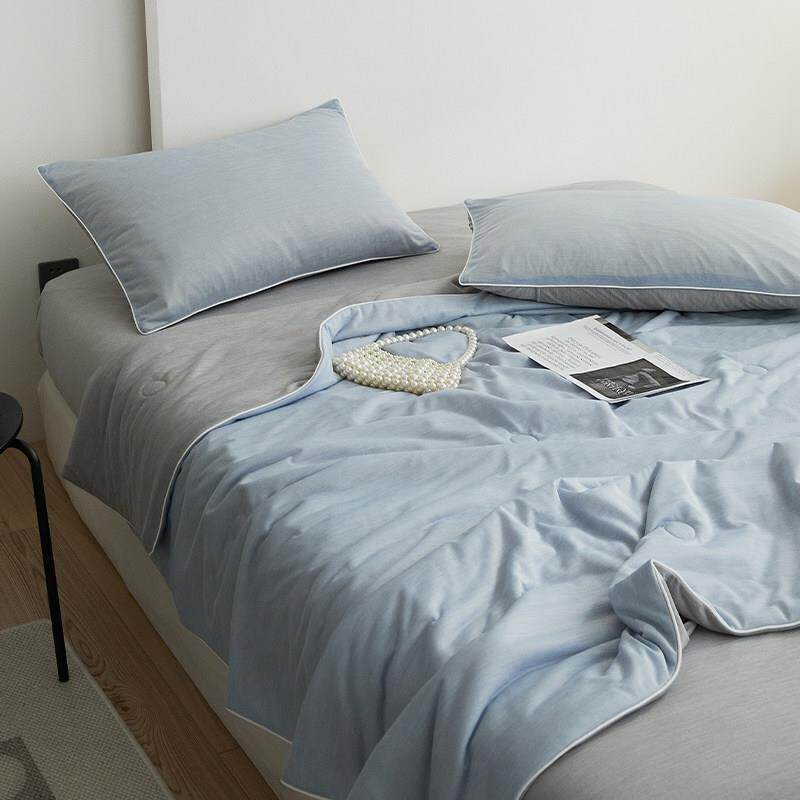 A类凉感冰丝夏凉被抑菌空调被可机洗单人儿童冰淇淋夏被夏天薄被