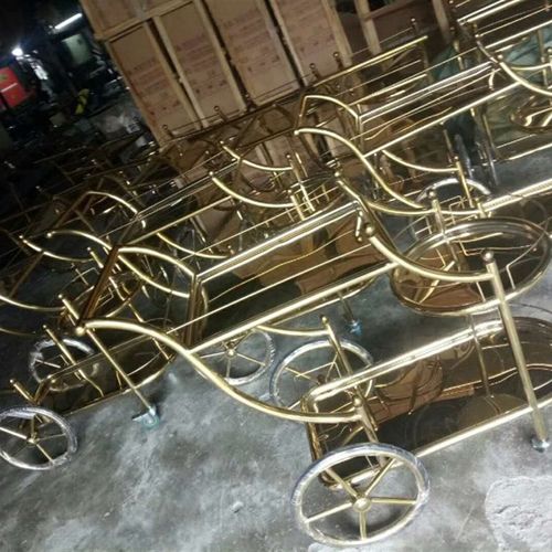 包邮餐厅送餐车KTV酒水车生日蛋糕手推车 不锈钢工作服务车点心车