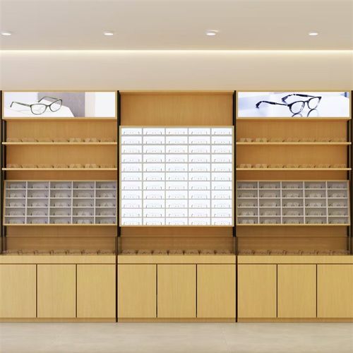 眼镜展示柜眼镜店柜台环保眼镜展柜铁架玻璃中岛陈列货架眼镜柜