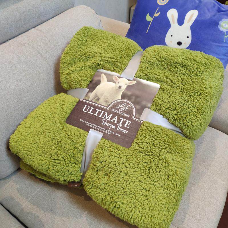 秋冬加厚羊羔绒珊瑚毯双层办公室宿舍午睡盖毯单双人毛毯微瑕清仓