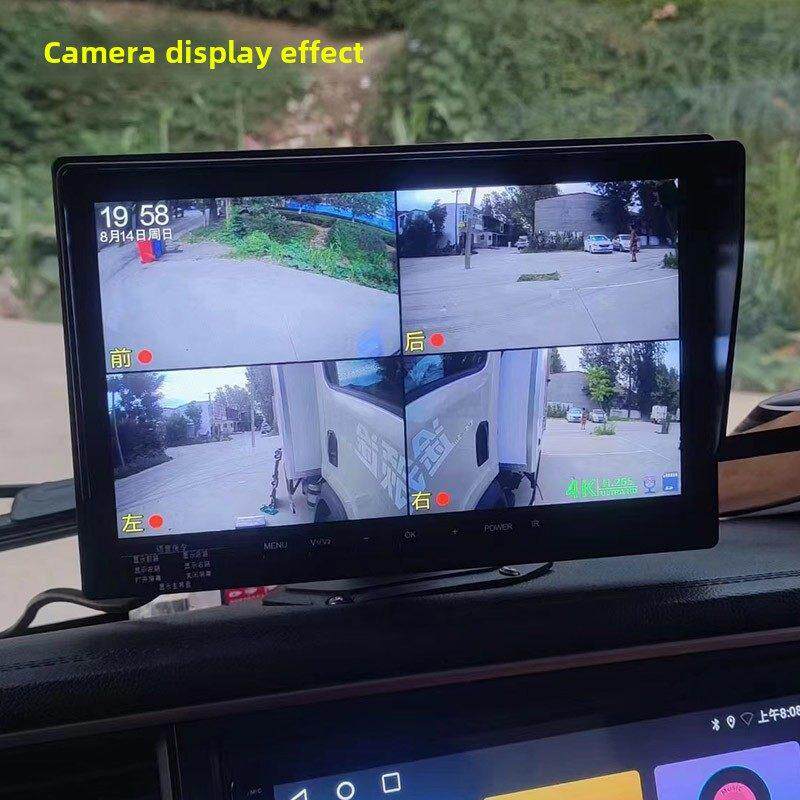 公共汽车卡车监控录像记录仪记录仪一体化镜头和高清1080P倒车图