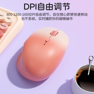 BOW 无线鼠标蓝牙三模静音女生办公专用笔记本电脑人体工学滑鼠