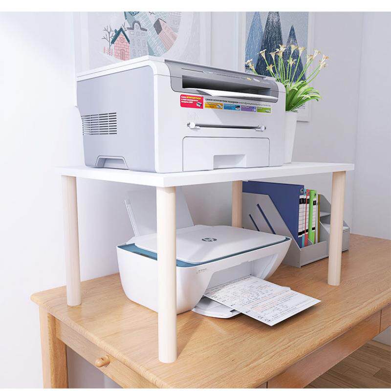 桌面打印机置物架工位桌面复印机扫描仪支架单层电脑增高架子收纳