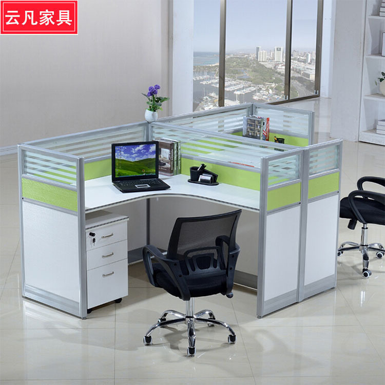 简约现代办公家具职员办公桌电脑隔断员工位屏风单人工作员工位