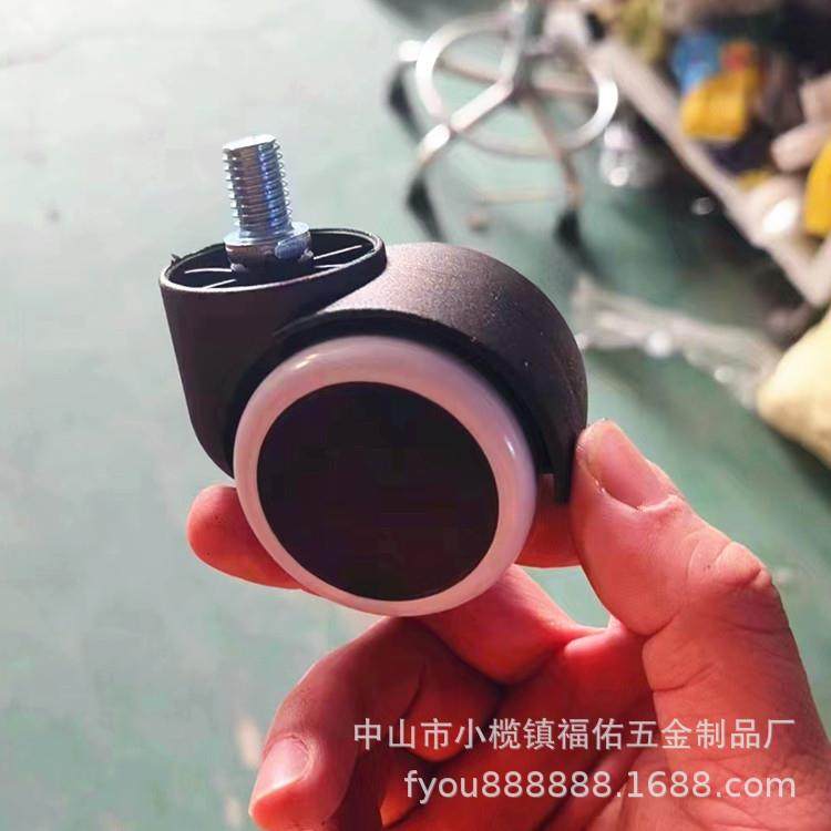 移动具轮子1.5寸尼龙PUTIG脚轮2家寸高档静音向轮置物万架万轮向