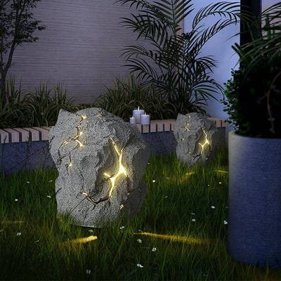 太阳能灯花庭园别墅灯院户外防水草坪灯复古木桩PAF园路林岩石