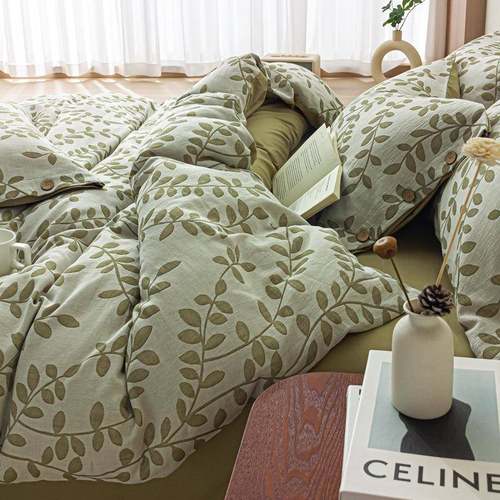 全棉纯棉四件套双纱工艺款宽边奢高四件套ZVV床单床笠层上款床用