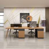 职员办公桌四人位简约现代员工家具双人2 4人办公室桌椅电脑工位