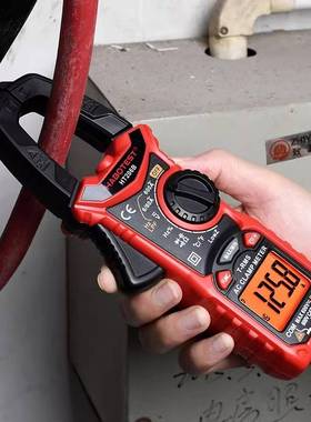 华博HT206D交直流电流数字钳形万用表电工电流表温度电容NCV600A