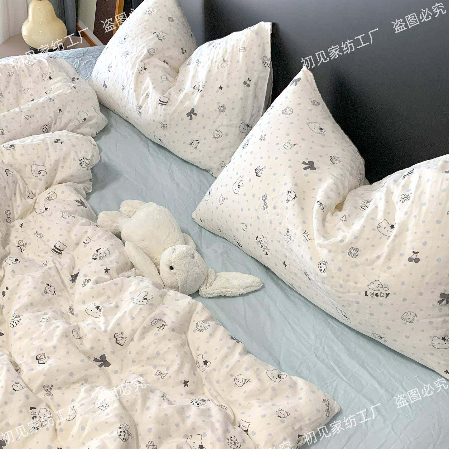 a类母婴双层棉纱纯棉被单件150套x200级x230全全棉双层被罩纱布四,床上用品,学生床品套件,淘宝优惠券,粉丝福利购,淘宝优惠卷