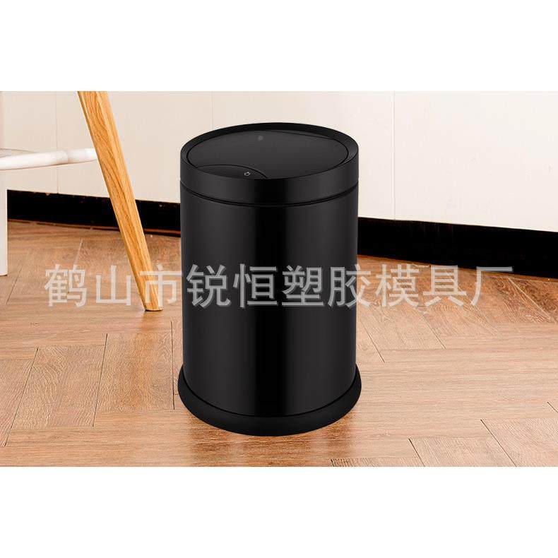 GAO层K不钢能感应垃圾锈桶厨房家6618N用智大号双自动卫生间圆形6