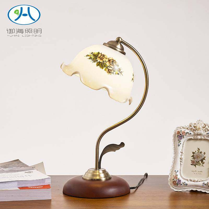 老式创意田园复古风怀旧台灯客厅书房卧室氛围灯夜灯古朴可调光