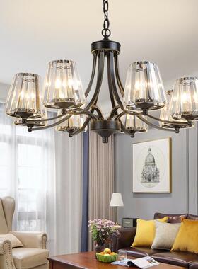 XZB美晶吊灯客厅奢现代简约餐式厅卧室灯新款大水轻气家用复式楼