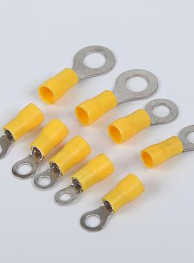 直供FEERV5.5-4接圆-形预缘端头绝RV5.54绝缘端子冷压端子线铜鼻