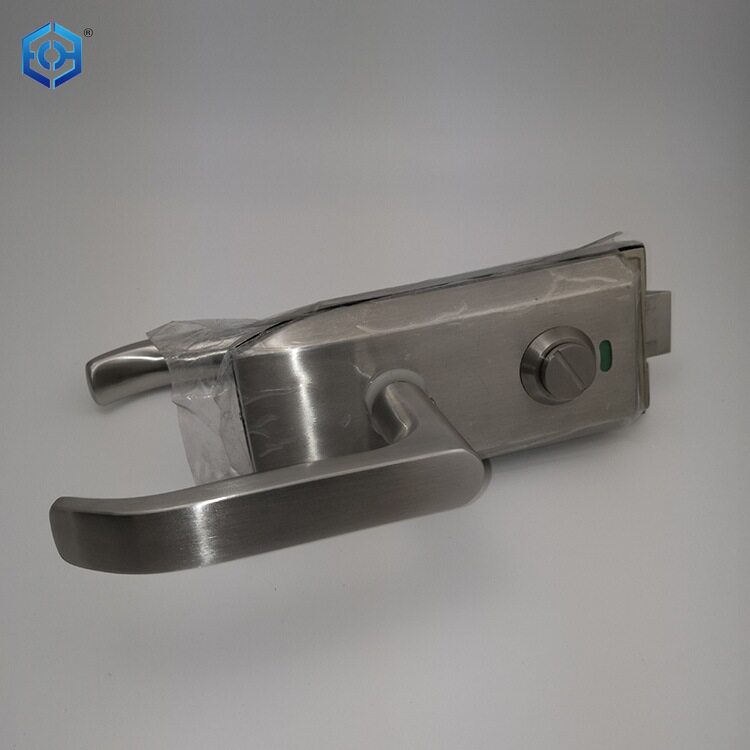 无框玻璃门不锈钢指示执手锁