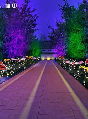 户动外态蝴蝶物公灯34267发光蜜蜂蜻蜓蚂动蚁景区园亮化景观装饰