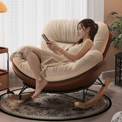蝴蝶睡摇摇椅升级底座猫抓皮号超午躺软椅阳台休闲单WWD大懒人沙