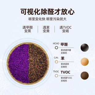 高锰酸钾球除甲醛房色间清房除苯去异味KAD-A60活性炭紫新色变球