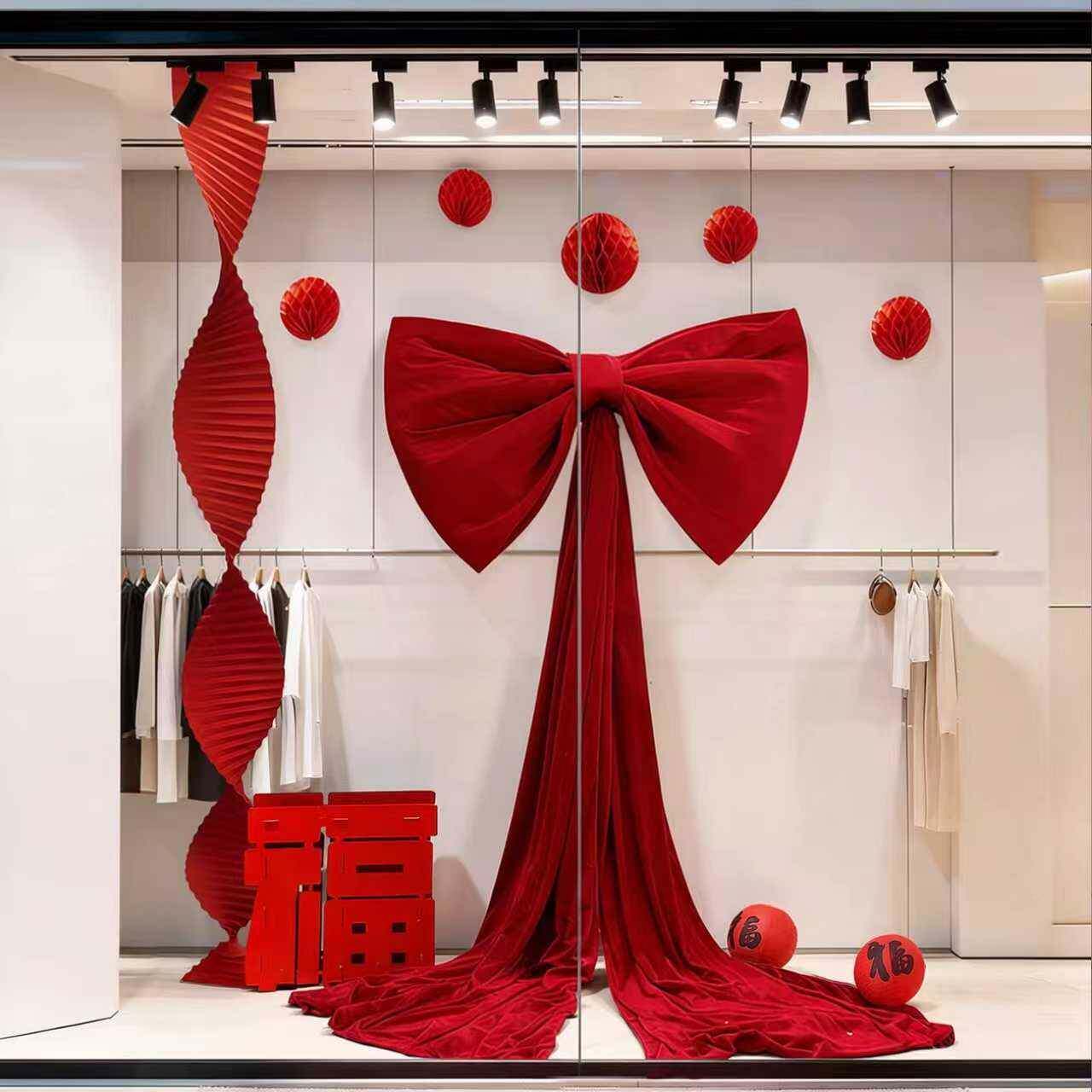 婚方房置蝴蝶结女方卧男新房蝴蝶结床头拉F97S7J58花礼物结婚装饰