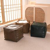 轻奢蜡皮座垫榻榻米蒲飘ZD G083团阳台地上免洗质坐皮垫收油纳储