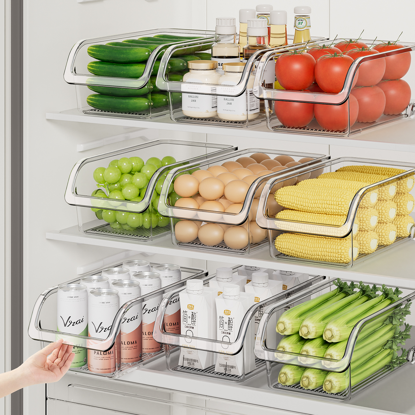 食品级冰箱收纳盒整理神器厨房用