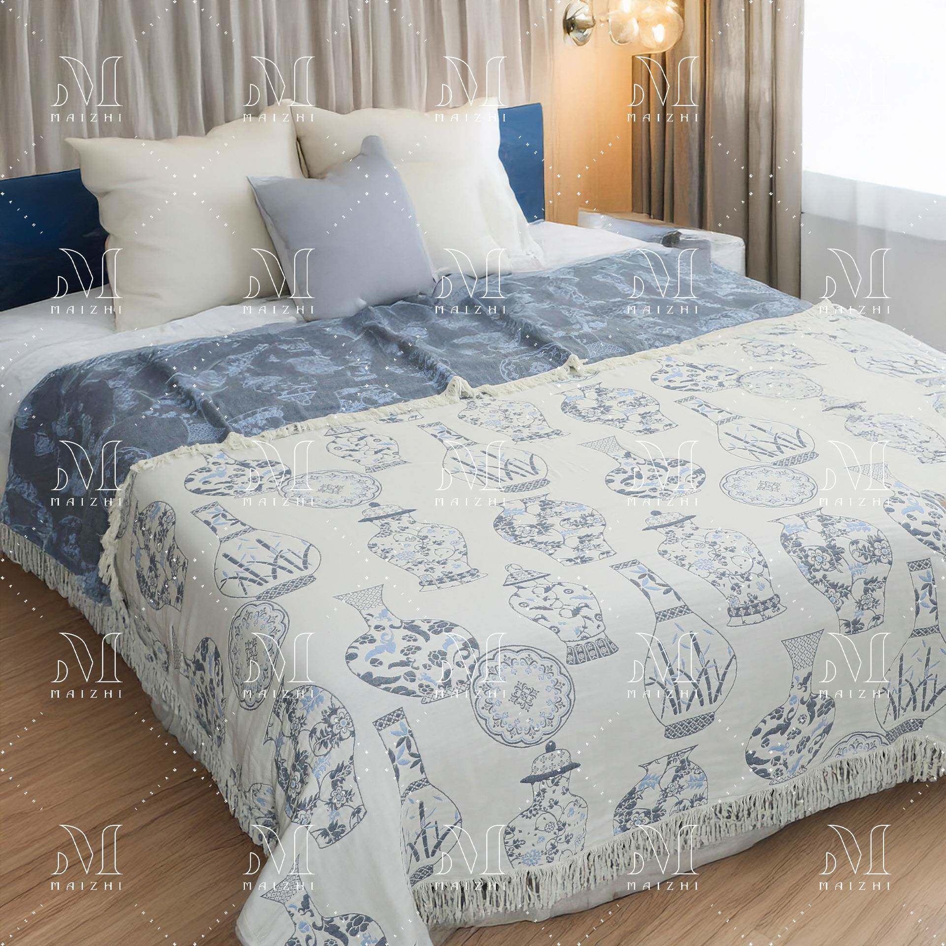 纱布毛巾被纯棉多个尺寸全棉毛巾毯夏凉被子薄款沙发盖毯床单