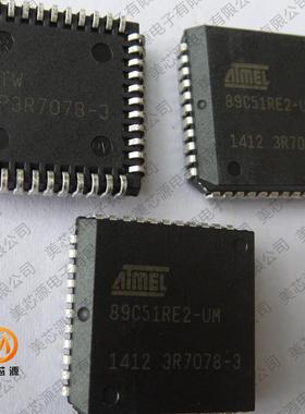 微控制器芯片AT89C51RE2-SLSUM 89C51RE2-UM PLCC-44 原装进口货