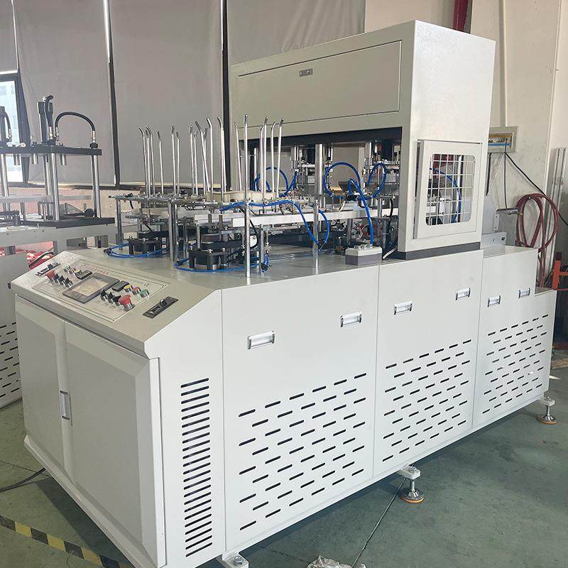 全自动淋膜纸餐盒一次性水果盒外卖打包盒长方形便当盒纸盒成型机