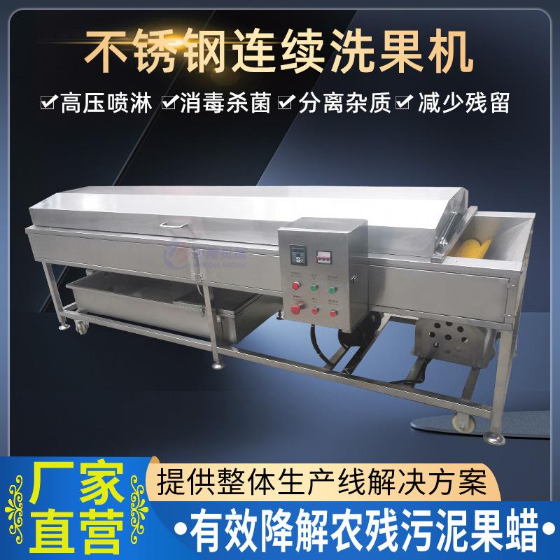 多功能石榴苹果瓜果清洗机去农残臭氧杀菌洗果机柠檬清洗去蜡机器
