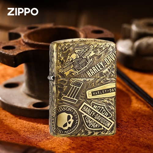Zippo防风煤油打火机官方正品哈雷十一章盔甲生日礼物送男朋友