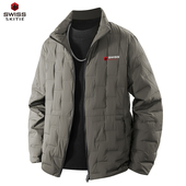 2025新款 SWISS SKITIE瑞士军工羽绒服男冬季 90白鸭绒保暖防寒外套