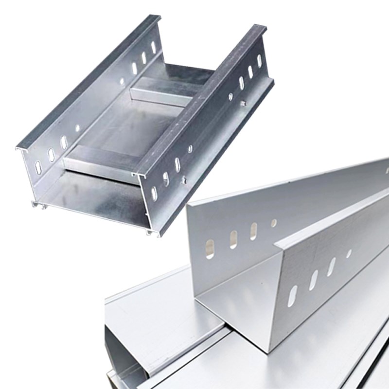 光伏铝合金电缆桥架热浸镀锌锈钢铁防火喷塑镁腐属急强机跨定线槽