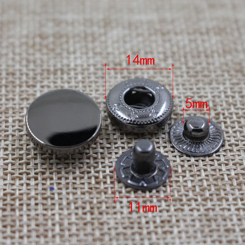 平面圆形按扣免缝金属子母扣衣服外套暗扣百搭羽绒服四合扣摁扣