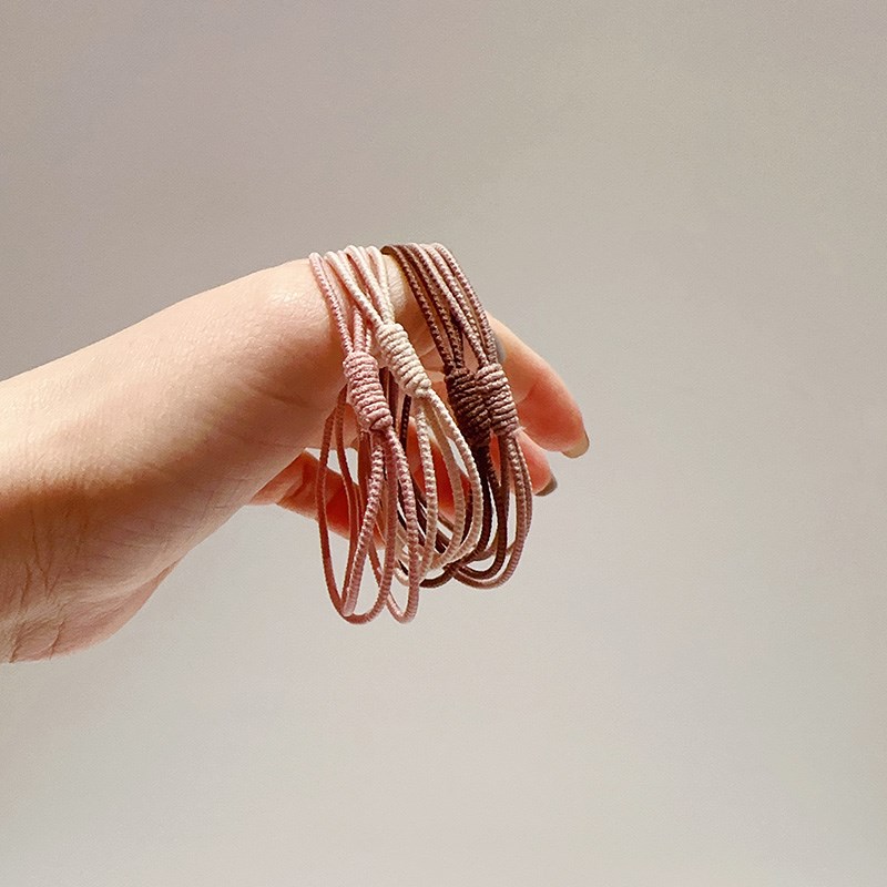 扎头发头绳女扎马尾新款高弹力儿童发圈发饰绑头发橡皮筋学生发绳