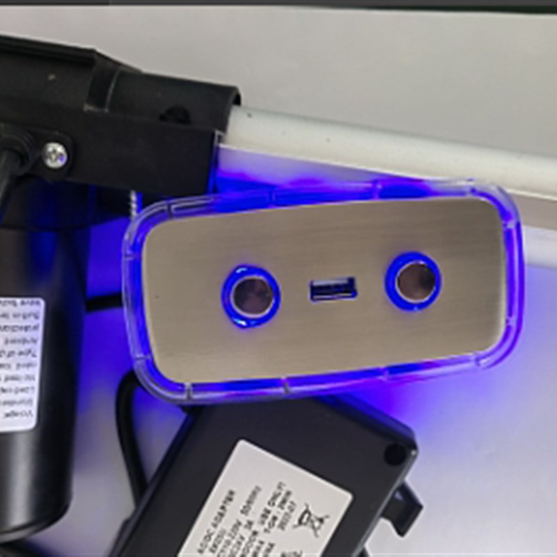 足浴沙发电机usb手机充电洗脚按摩床沐足疗沙发一键升降起落推杆